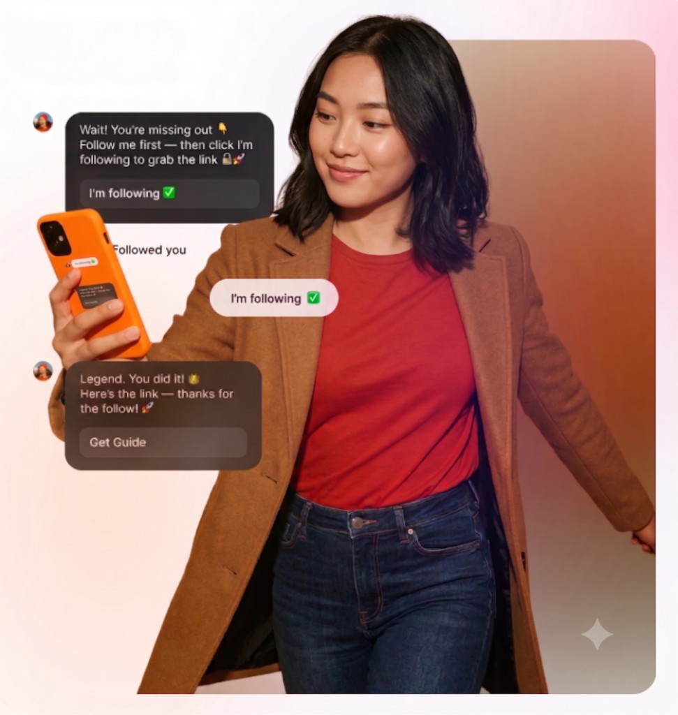 Ask for a follow — Instagram DM automation preview